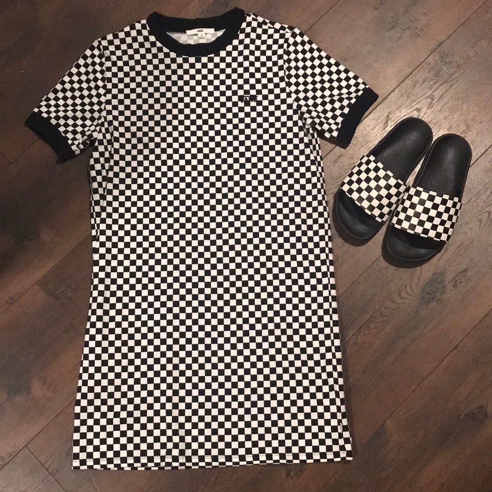 Vans Checkered T-Shirt Dress